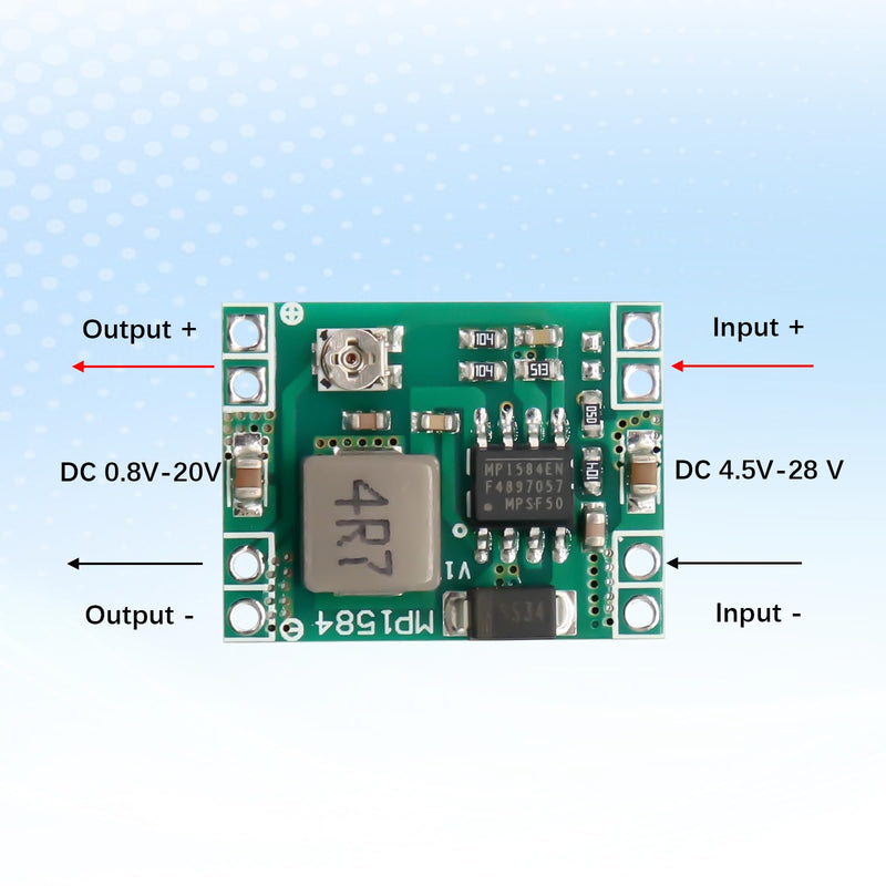 AYWHP MP1584EN Buck Converter DC-DC 3A Power Step Down Module Buck Converter 24V to 12V 9V 5V 3V for Arduino Pack of 10