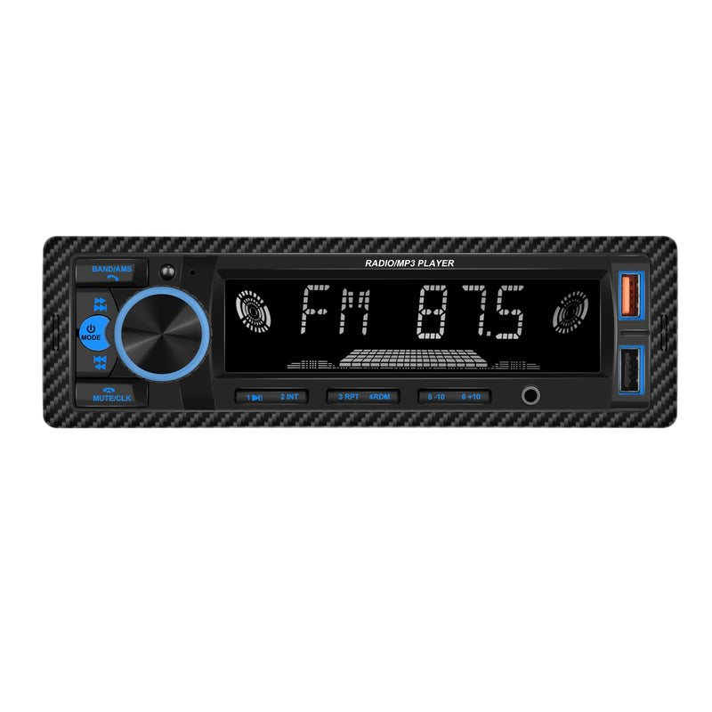 [AUSTRALIA] - UNITOPSCI Single Din Bluetooth Multimedia Car Stereo Radio Bluetooth Hands-Free Calling Audio Receiver FM Radio Car MP3 Player AUX in/Dual USB Port Digital Media, Fast Charging LCD Digital Radio 1 Din MP3 Player 