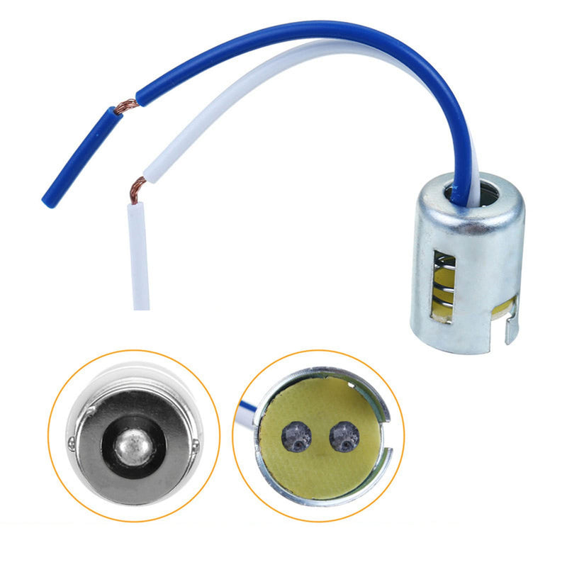Pack of 10 Lamp Holder, DC 12 V 1157 Lamp Bulb Socket, Car Wiring Socket, LED Indicator Holder with 3.5 Inch Wiring Harness, Renovation Socket, Wire Connector, Lamp Holder for 1157 Bulbs