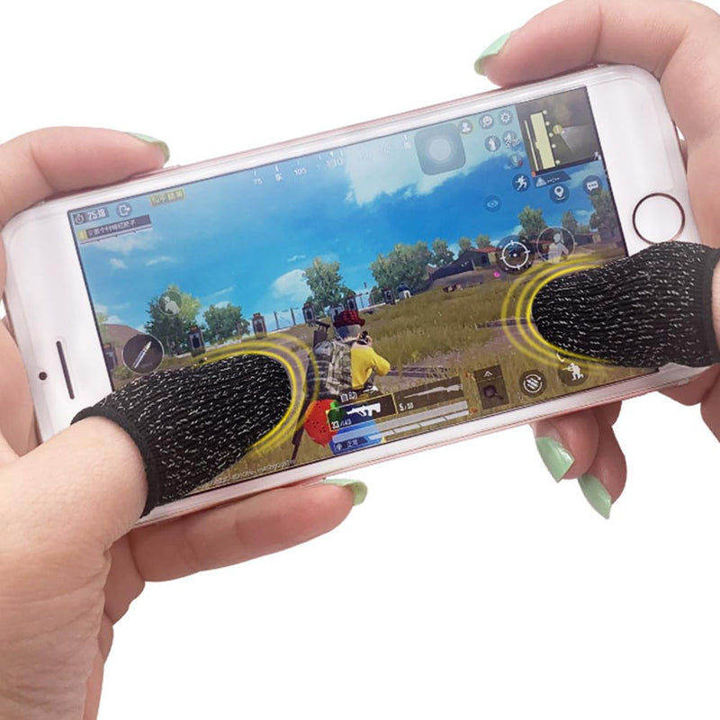 10pcs Ultra-Thin Anti-Sweat Finger Sleeves for Gaming, Touchscreen Compatible Thumb Covers, Non-Slip Phone Game Accessories for Men and Women Random Color