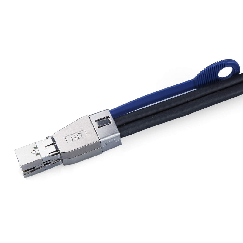 SFF-8644 to QSFP (SFF-8436) DDR Hybrid Min SAS Cable, External Copper SAS Cable for NetApp DS4243 DS4246 DS2246, 100-Ohm, 1.5-Meter(4.9-ft) 1.5m★SALE★ QSFP to SFF-8644