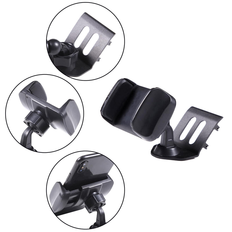 HAPPYHORSE Car Phone Mount Compatible with Fiat 500/500 Abarth 2010-2015 Central Control Air Vent Phone Holder Phone Mount Accessories (Style C)