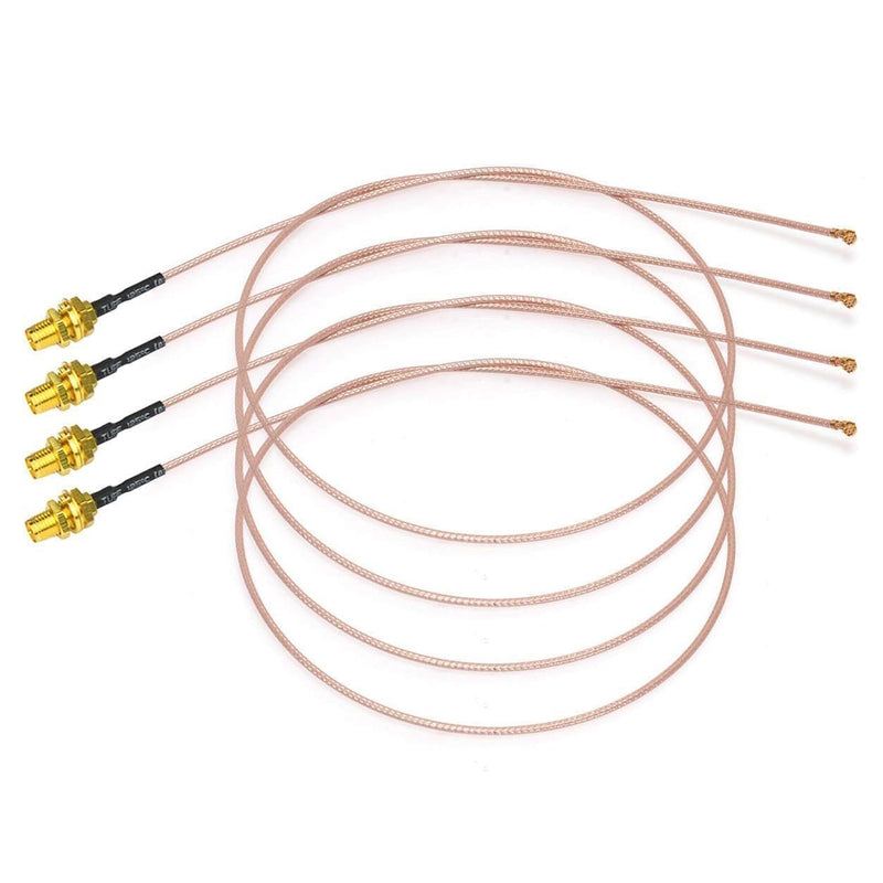 Bingfu Dual Band WiFi 2.4GHz 5GHz 5.8GHz 8dBi RP-SMA Male Antenna 20cm 8 inch RG178 Cable 4-Pack for WiFi Router Wireless Mini PCI Express PCIE Network Card Adapter
