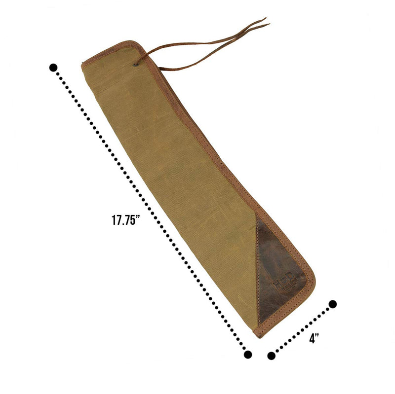 Hide & Drink, Waxed Canvas Drumstick Bag/Drummer Stick Bag Holder/Musician's Essentials Handmade :: Fatigue