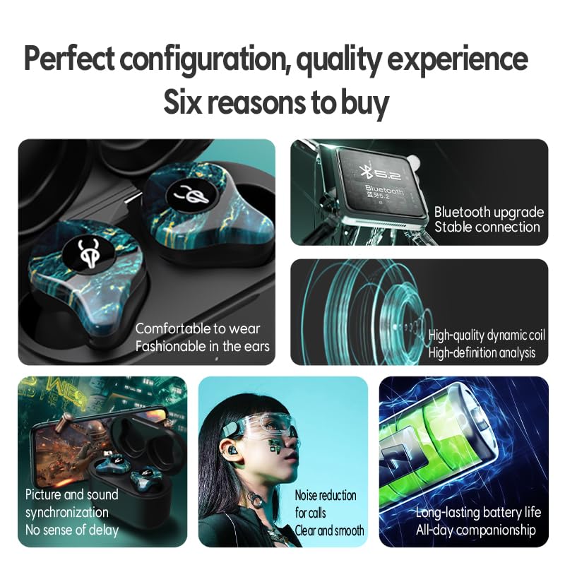 Sabbat X12 Ultra 2026 new Wireless Earbuds–CVC 8.1 Noise Reduction,Hi-Fi Stereo Sound,30H Long Battery Life,in-Ear Headphones for Sports&Work,Compatible with iPhone,Samsung,iOS,Android(Dream Stone) Dream Stone