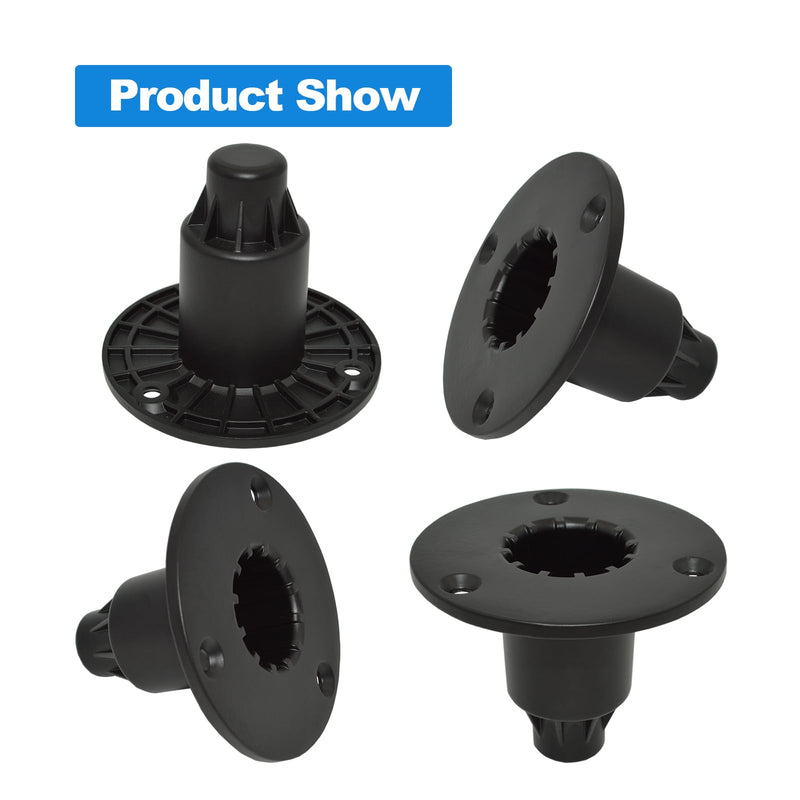 Speaker Mount Adapter with M20 Threading,4.02"x3",Metal Speaker Stand Top Hat with M20 Threading, 102X75mm (2 Packs Black) 102X75+M20