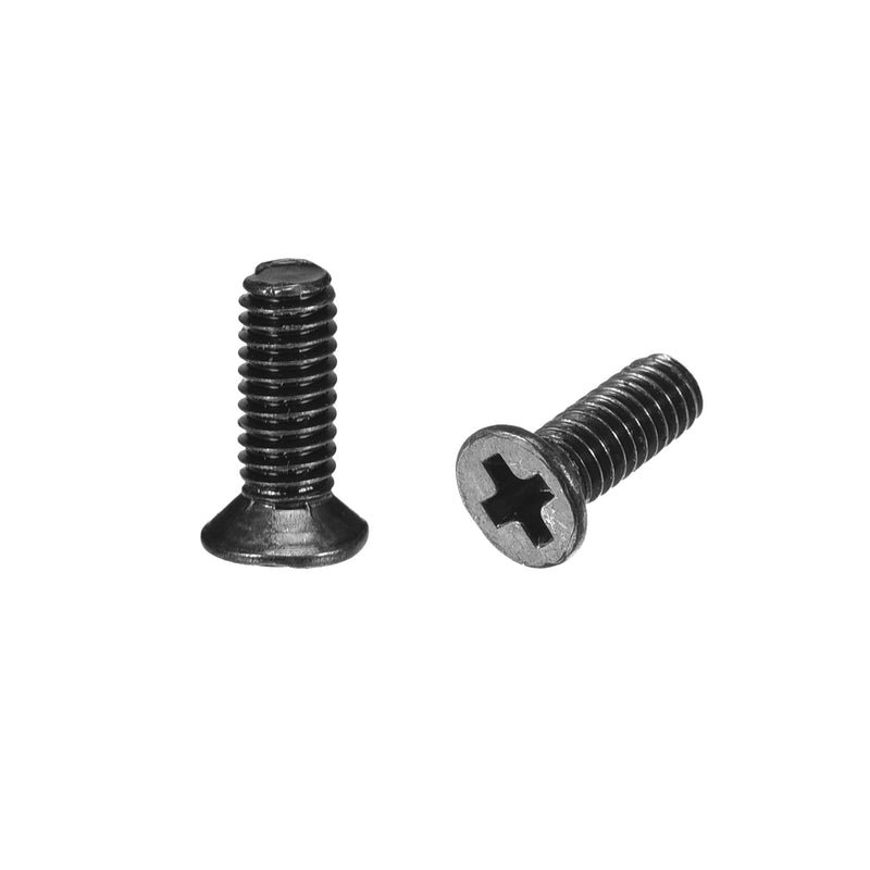 uxcell M2.5 x 8mm Phillips Screw Fasteners Black for Laptop PC TV Fan Switch 500pcs M2.5x8mm