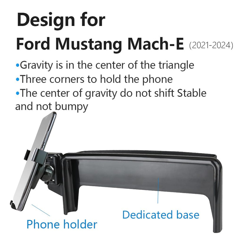 Car Phone Holder for Ford Mustang Mach-E 2021 2022 2023 2024 2025 2026 Mach E Auto Accessories Navigation Bracket Interior Decoration Mobile Cell Mount case