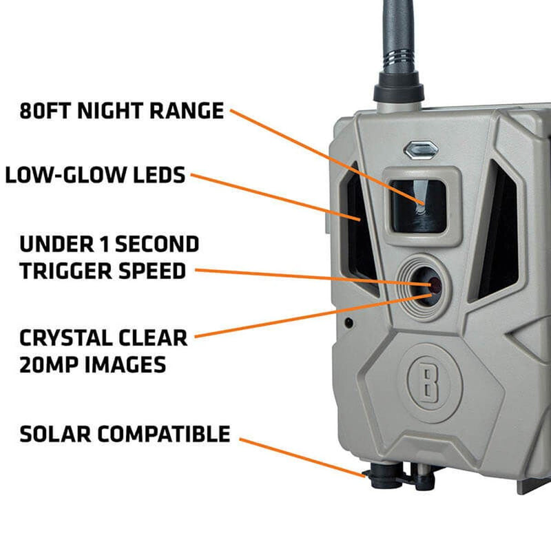 Bushnell CelluCORE 20 Trail Camera for Verizon with Low Glow/80ft Night Range and HD Video Trail Camera Cellular Verizon