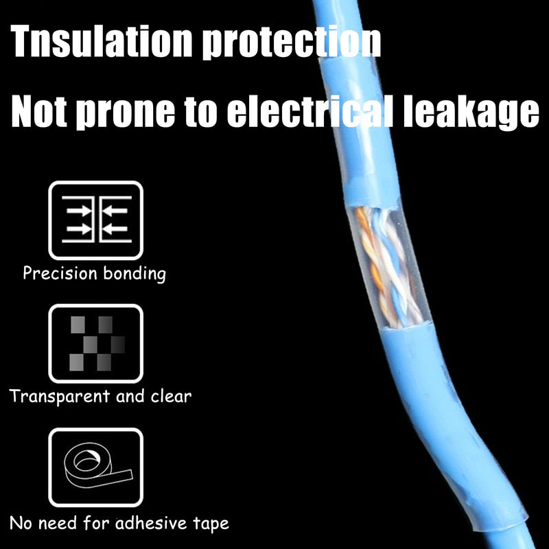 Heat Shrink Tube Set, Waterproof Heat Shrink Connectors in 6 Sizes, Transparent, Ideal for Electrical Insulation and Cable Repairs, Pack of 150