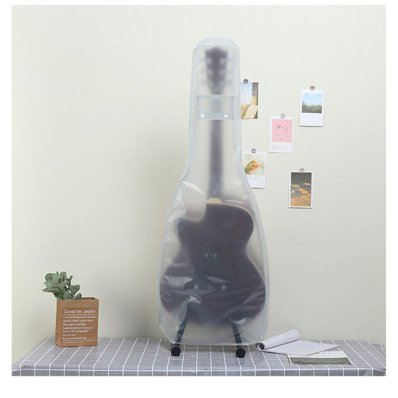Guitar dust Cover wall mount Transparent Guitar Dust Cover PVC Frosted Fits Acoustic, Electric,ukuleleWater Resistant Dust Dirt Moisture (For Acoustic guitar) For Acoustic guitar