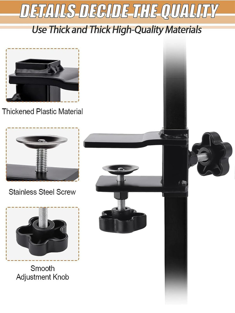 Kalolary Grooming Table Clamps - Adjustable Replacement Aid to Attach Grooming Arms
