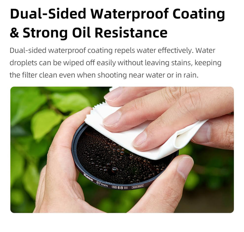 Kase Screw-in ND64 6 Stop ND III Filter Multicoated Tempered Hardened Optical Glass Anti-Flare Low Reflection (62mm) 62mm