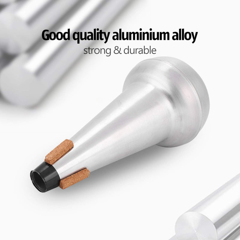 Tenor Trombone Mute Professional Aluminium Alloy Tenor Trombone Practice Mute Silencer for Trombone Musical Instruments Accessory