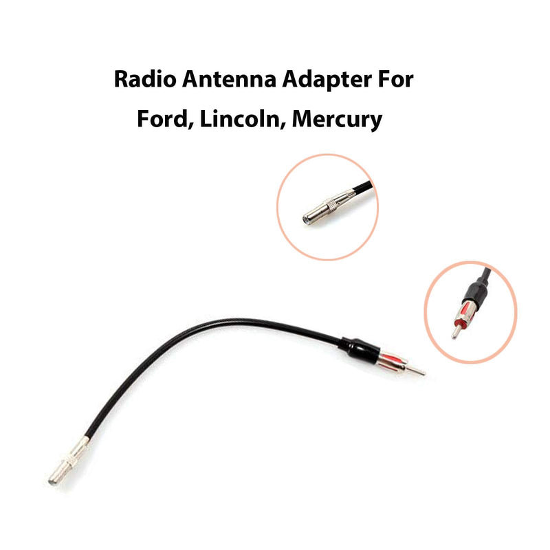 RED WOLF Radio Wiring w/Antenna Adapter RCA Input Replacement for Ford 2006-2012, Lincoln 2006-2010, Mercury 2006-2009 Aftermarket Stereo Install Wire Cable Harness with RCA Adapter Plug Radio harness w/Antenna