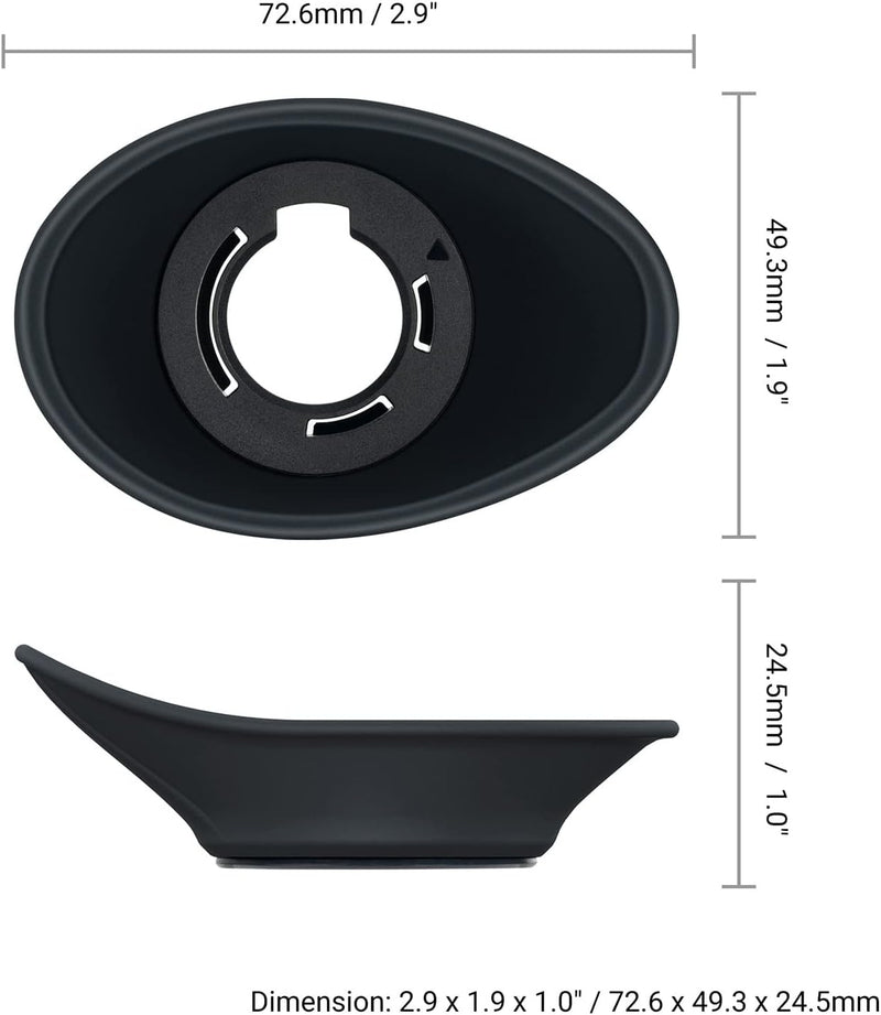 Hoodman Glasses Eyecup for Nikon Z9, Z8 & Zf Mirrorless Cameras For Glasses Eyecup