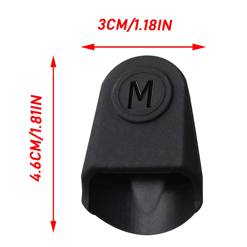2pcs Mouthpiece Cap Protector Black Rubber Saxophone Clarinet Mouthpiece Cover Cap Protector