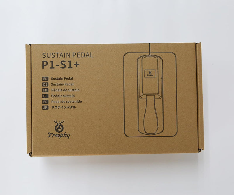 Sustain Pedal Universal Foot Controller Switch, 6.35mm 1/4" Jack Damper Pedal For Keyboards Digital Pianos MIDI Synthesizers Electronic Organ Tone Modules Drum Machines (Black) Black