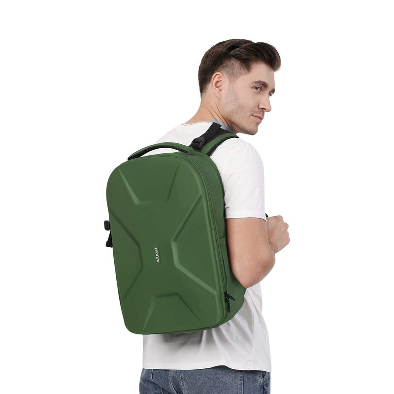 MOSISO Camera Backpack, DSLR/SLR/Mirrorless Photography Camera Bag | 15-16 inch Waterproof Hardshell Case with Tripod Holder&Laptop Compartment Compatible with Canon/Nikon/Sony, Army Green