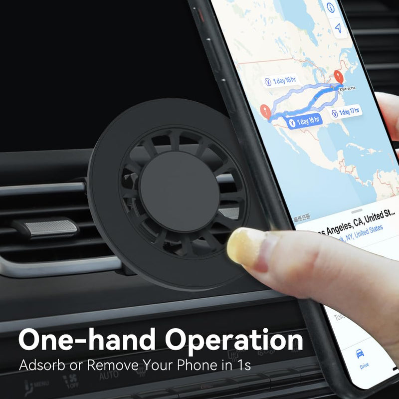 BEERTE Fits MagSafe Car Mount Fit for Mercedes Benz GLE, GLS 2020-2026 Hands Free Magnetic Phone Holder for Car 360° Rotation Car Phone Mount Fit for iPhone 17 16 15 14 Series MagSafe Case All Phones