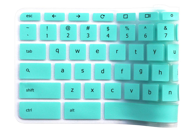 JuYuish Keyboard Cover Compatible 11.6" Lenovo 100e 300e 500e N20 N21 N22 N23 Chromebook, Lenovo Chromebook C330 11.6", Lenovo Flex 11 Chromebook 11.6", Lenovo Chromebook N42 N42-20 14 inch - Mint Compatible with Lenovo Flex 11 Chromebook
