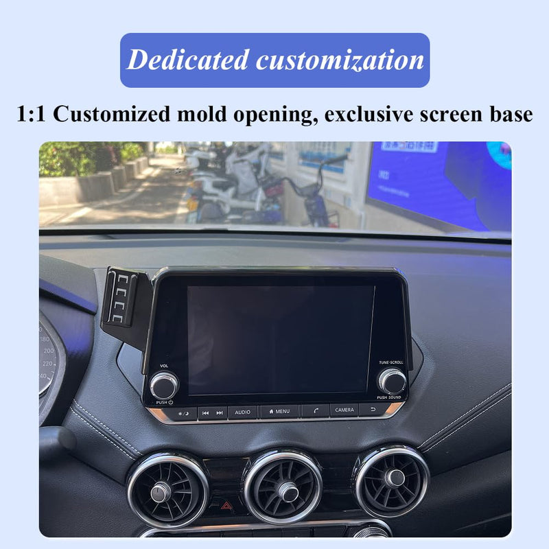 Car Phone Holder for Nissan Altima 2019-2025 8-inch Screen | [Not Fit 7-in & 12.3-inch Screen] Auto Accessories Auto Lock Hands Free Cell Phone Mount Car fits for iPhone & All Smartphone For Altima 2019-2025,8-inch Screen
