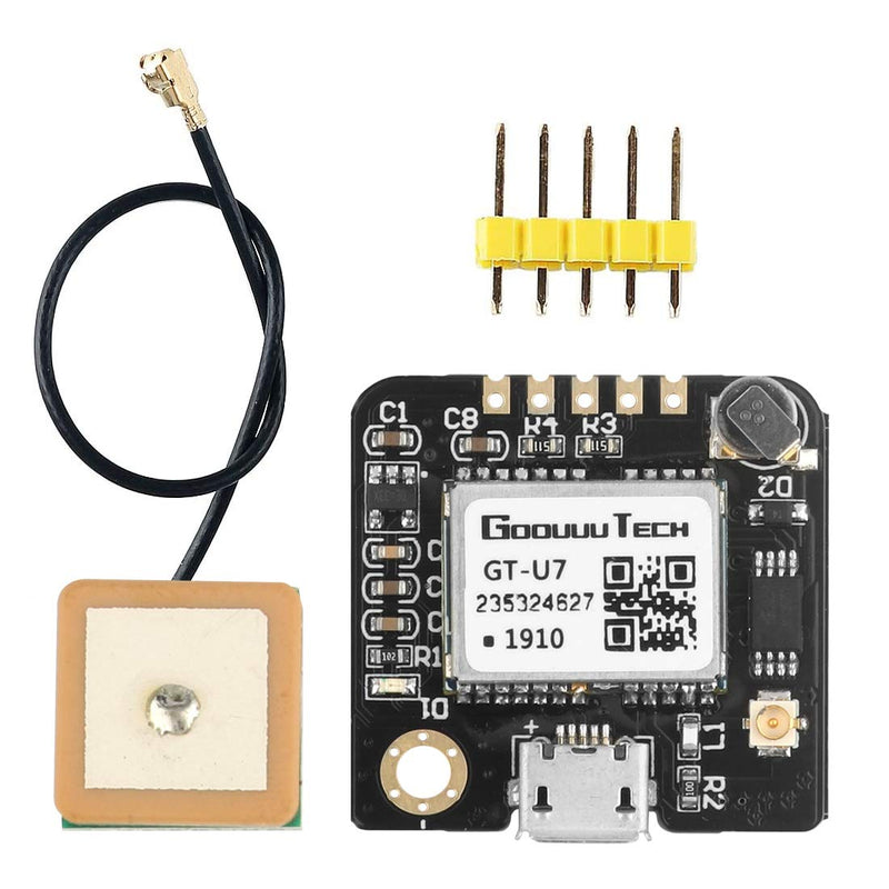 2pcs GT-U7 GPS Module Navigation Satellite Positioning Compatible with NEO-6M 51 MCU STM32 High Sensitivity Low Power Consumption High-Precision Positioning Suitable for Vehicles