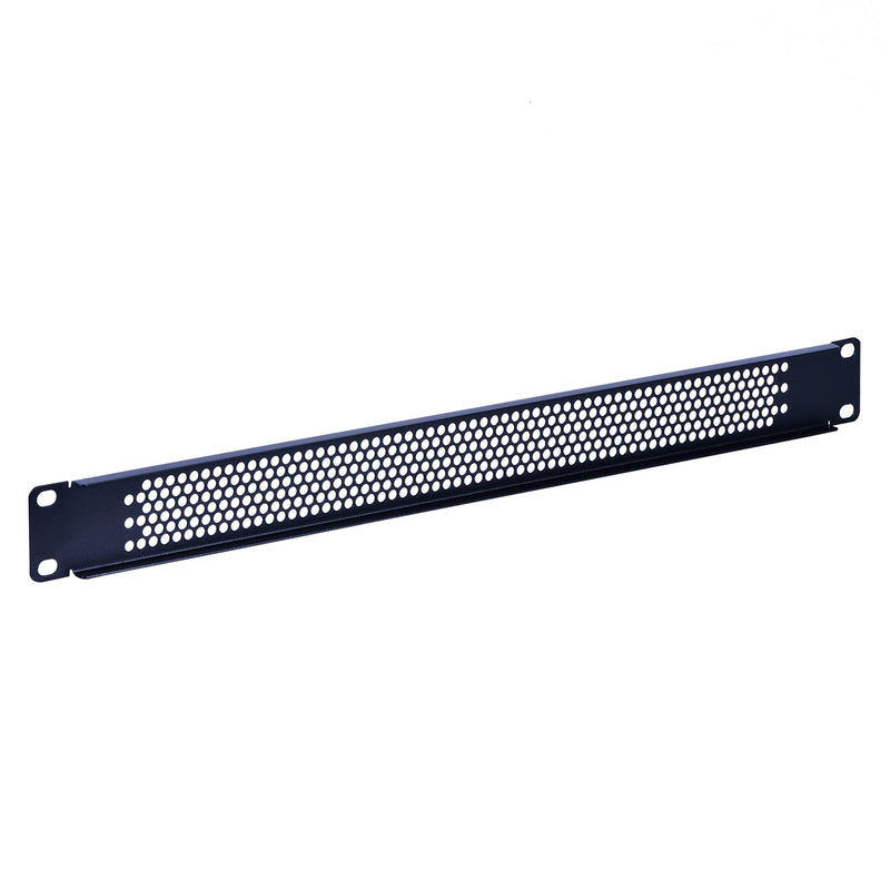1U Blank Rack Mount Panel Spacer with Venting for 19in Server Rack Enclosure or Network Cabinet – 2 Pack, Black 1U