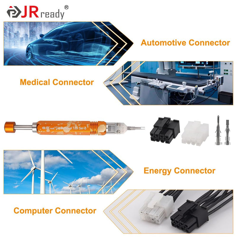 JRready DAP-D173 Mini-Fit Jr Extraction Tool(Equivalent to Molex 11-03-0044) Molex Pin Extractor Terminal Release Tool for Mini-Fit Jr.TM Series Terminals Built-in Plunger ATX Pin Removal Tool Pin Extractor Tool