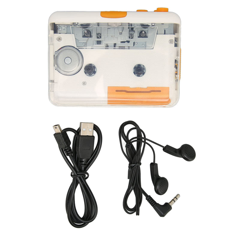 USB Cassette to MP3 Converter,Portable Walkman Cassette Audio Music Player Tape to MP3 Converter with Earphone,MP3 Music Tape Player,Plug and Play