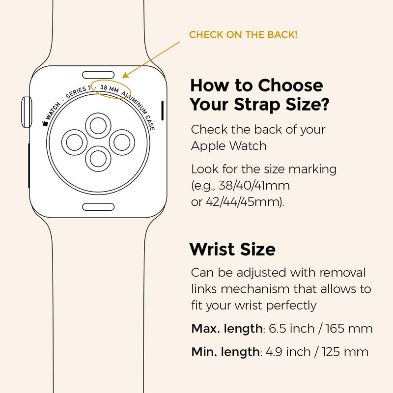 Compatible Apple Watch Band for Women, Stainless Steel- Fits Most Wrists | Series 1-11, SE and Ultra- iWatch Replacement Strap, Easy Resizing- No Tool Needed- Metal Fashion Watch Band Slim Glazé Gold 38MM / 40MM/ 41MM / (Series 10& 11 - 42 MM)