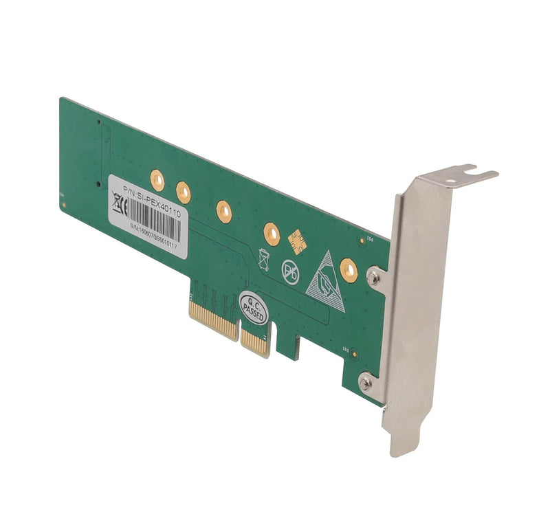 I/O Crest M.2 NGFF PCIe SSD to PCI Express 3.0 x4 Host Adapter Card - Support M.2 M-Key PCIe (NVMe or AHCI) Type 22110, 2280, 2260, 2242