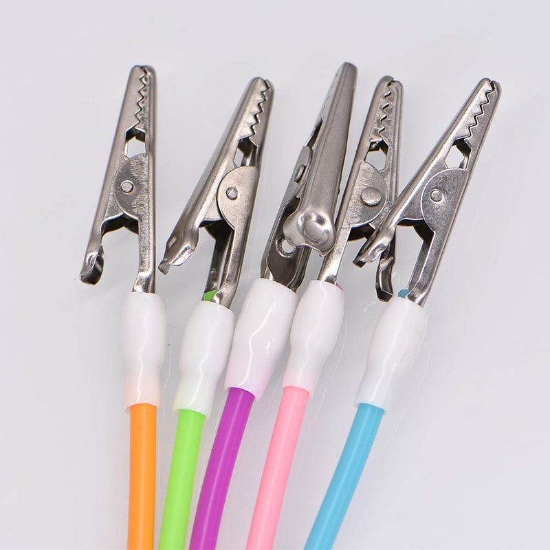 Dental Silicon Bib Clips,Colorful Sterilizable Bib Clips Napkin Holder Chain (10 PCS) 10 PCS