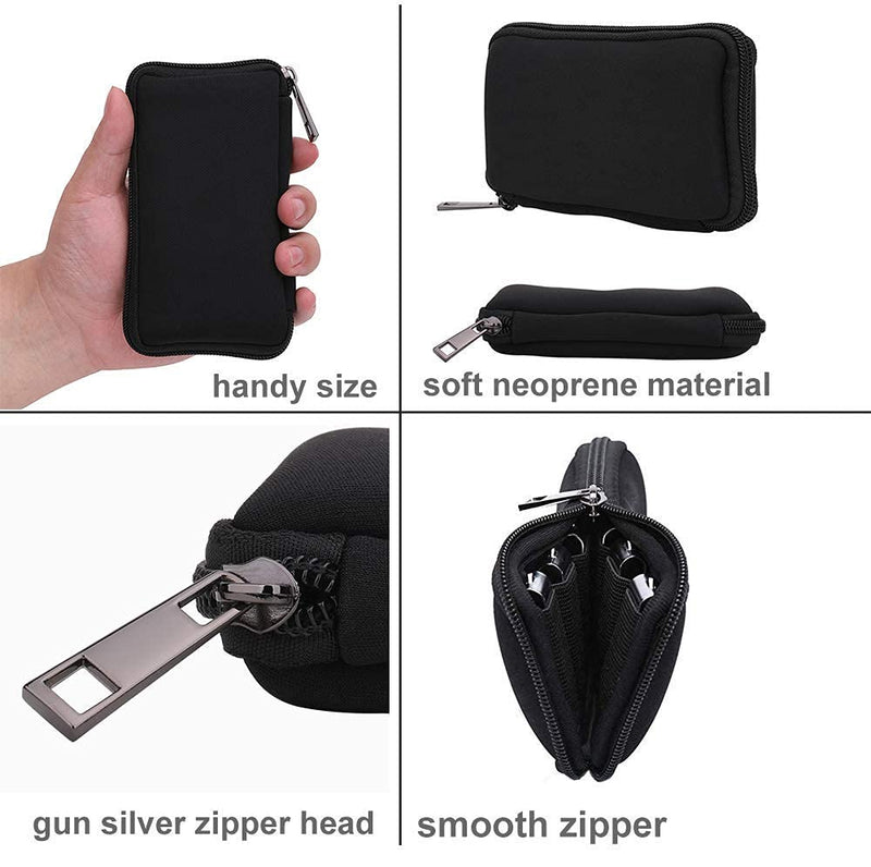 USB Flash Drive Case - Vellgo Soft Material Thumb Drive Holder case, USB Drive Holder Organizer, Portable Electronic Accessories Bag for USB Memory Stick with 10 Slots