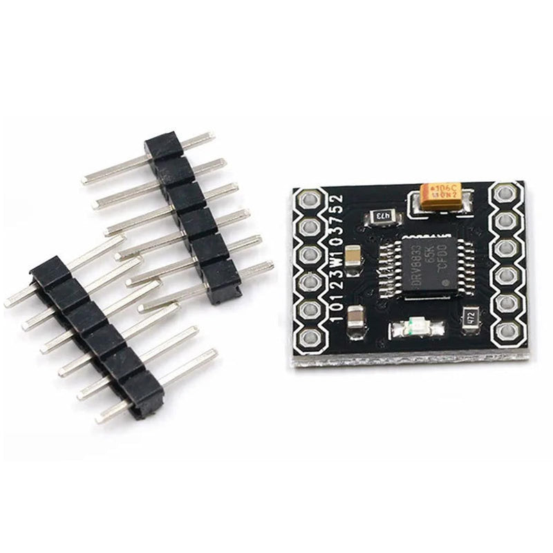DRV8833 1.5A 2-Channel H Bridge DC Motor Drive Board Ultra Small Volume Motor Drive Module Input Voltage 3-10V Pack of 6