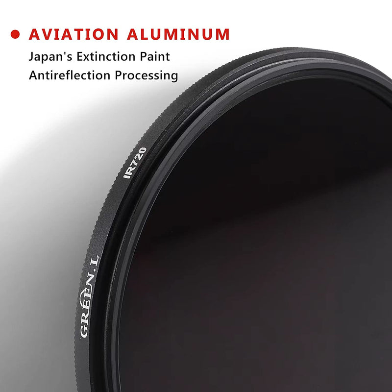 37mm Infrared Filter, Multi-Resistant Nano Coating HD 37mm X-Ray IR 720nm Filter for Camera Lens