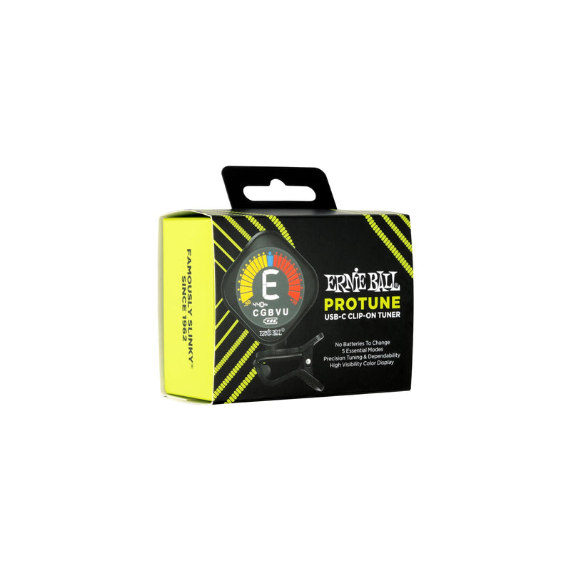 Ernie Ball ProTune USB-C Rechargeable Clip-on Tuner