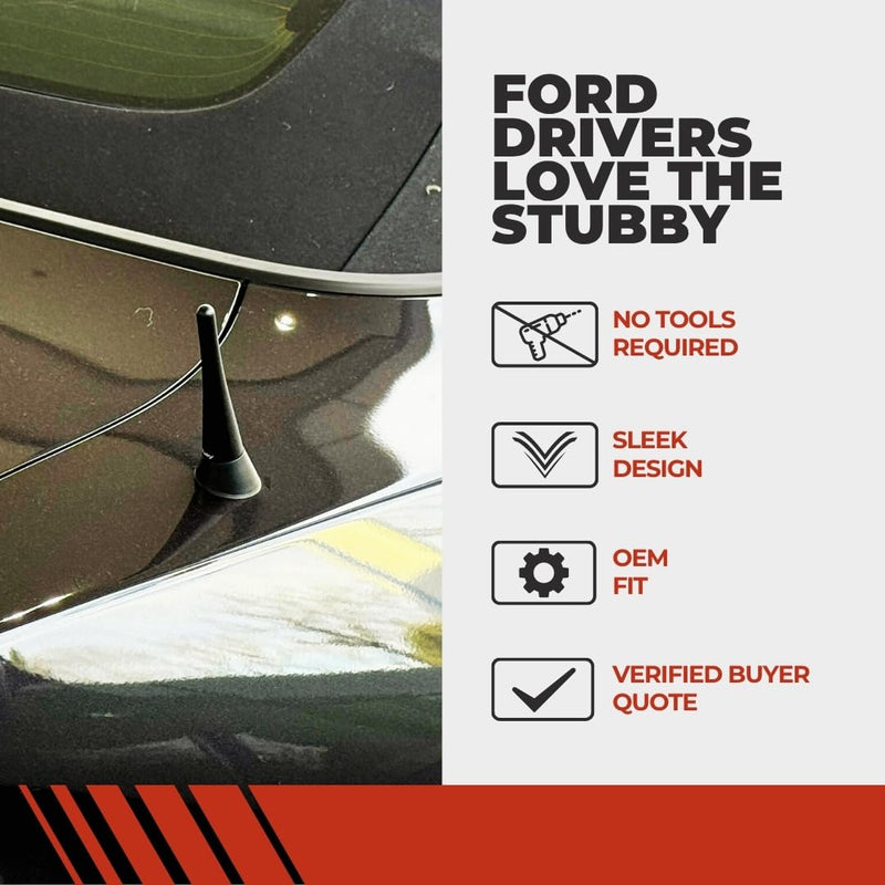 [AUSTRALIA] - CravenSpeed Stubby Antenna Compatible with Ford Transit 2015-2025 | 3.8 Inches | Short Antenna Replacement | Made in The USA 