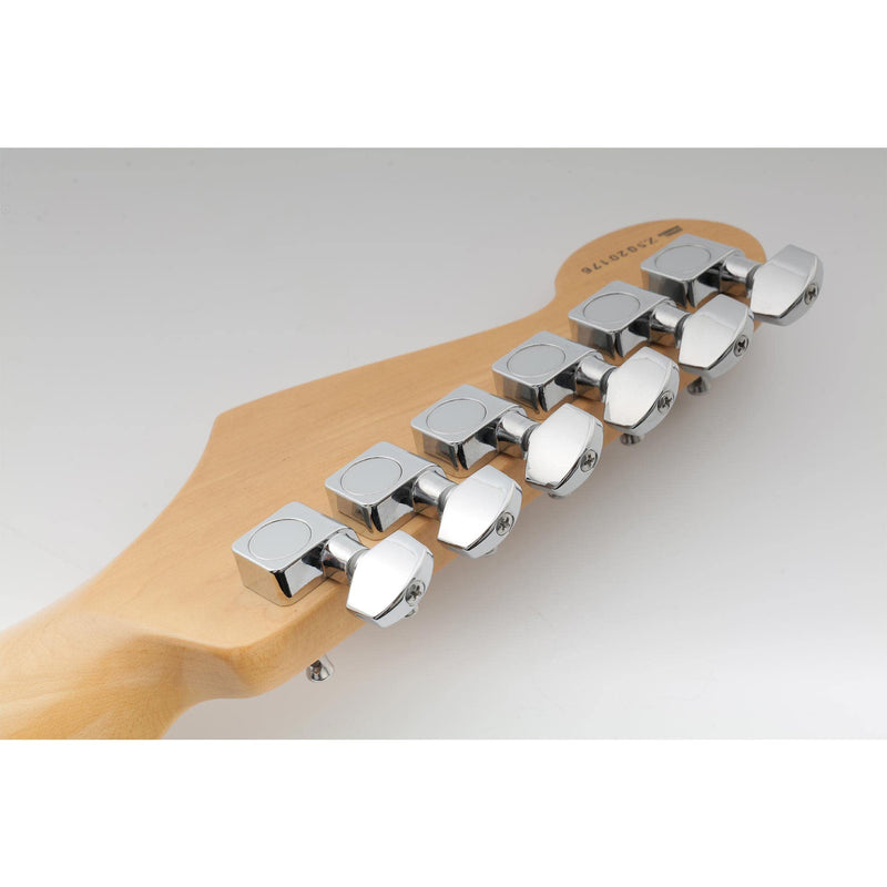 Musiclily Pro 6 inline 2-pins Sealed Guitar Tuners String Tuning Pegs Keys Machine Heads Set for Fender Strat Stratocaster/Tele Telecaster Electric Guitar, Chrome
