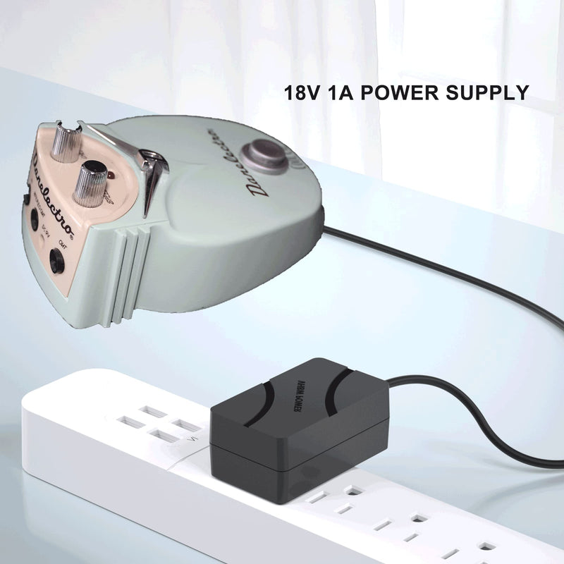 18 Volt Power Supply Replacement for Guitar Pedal Board 18V 1A DC Regulated Power Supply Center Negative Plug