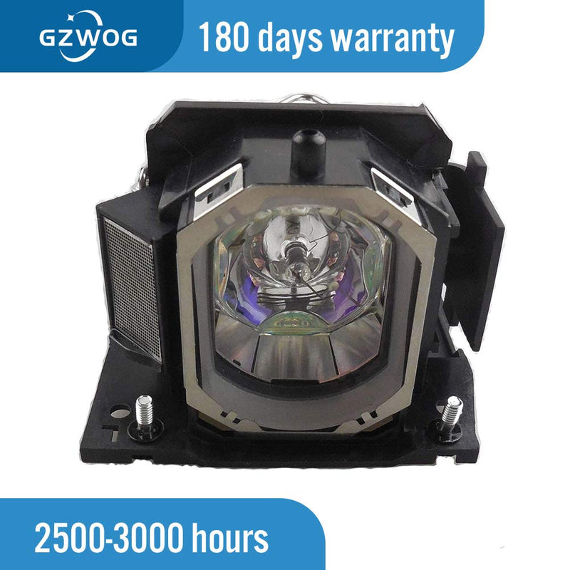 Gzwog DT01151/DT01141 Replacement Projector Lamp Bulb with Housing for Hitachi CP-RX79 CP-RX82 CP-RX93 CP-X2520 CP-X3020 ED-X26 ED-X50 ED-X52 CP-X8 CP-X7 CP-X9 CP-WX8 HCP-2250X/2700X/U25E/U27E/U32S
