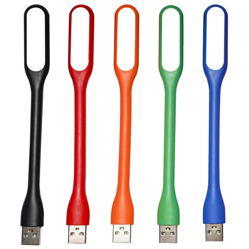 Boodgood USB Light for Keyboard, USB Laptop Light, Mini USB Lamp for Notebook Computer, Flexible Gooseneck Reading Lamp, LED Lighting Source, 10-Pack