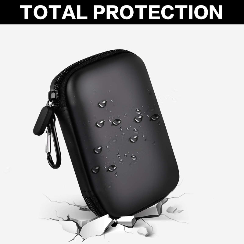 Case Compatible with Samsung T7/ T7 Touch Portable SSD 1TB 2TB 500GB USB 3.2 External Solid State Drive, Travel Carrying Storage Organizer Fits for USB Cables and More Accessories (Black) Black