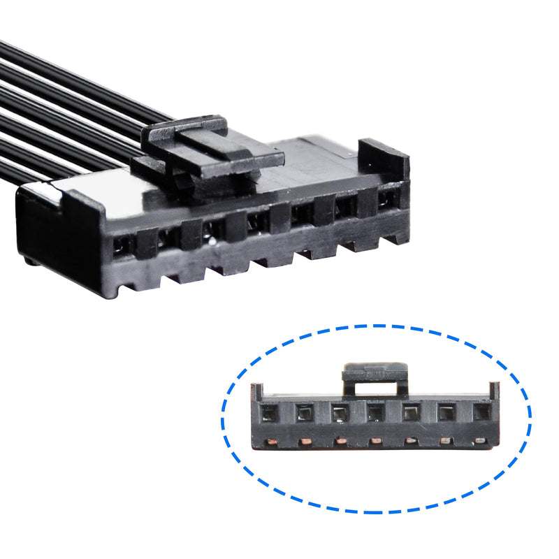 Dashcam Power Adapter 7 Pin Custom for Chevy, Ford, Honda, Lexus, Mitsubishi, Nissan, Toyota and more, Hide The Wires,GPS Radar Mirror Camera Dash Cam Adapter Cable, Connects to Rearview Mirror 7-pin