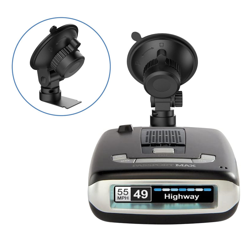 Windshield Radar Detector Mount, Suitable for Escort MAX, MAX 2, 2015-2019 MAX360 Radar Suction Cup Mounting Base, with Sliding Plate Connection(Not Applicable to MAX 3 and MAX360C Model