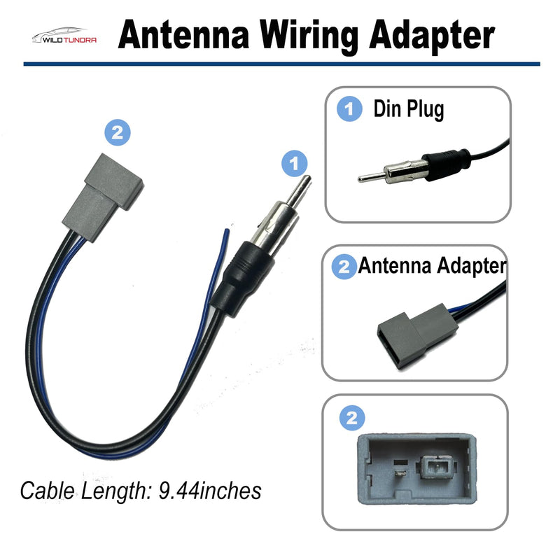 [AUSTRALIA] - Aftermarket Radio Wiring Harness for Honda 2006-2014 Select, Car Stereo Wiring Harness with Antenna Adapter for Civic 06-11, CR-V 07-11 Odyssey Insight Acura RDX MDX 17Pin Radio Wire for Car Stereo 