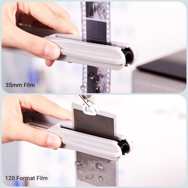 JJC Negative Film Cutter with Brightness Adjustable LED Backlight Panel, with Durable Film Squeegee for 35mm 120 Format Film