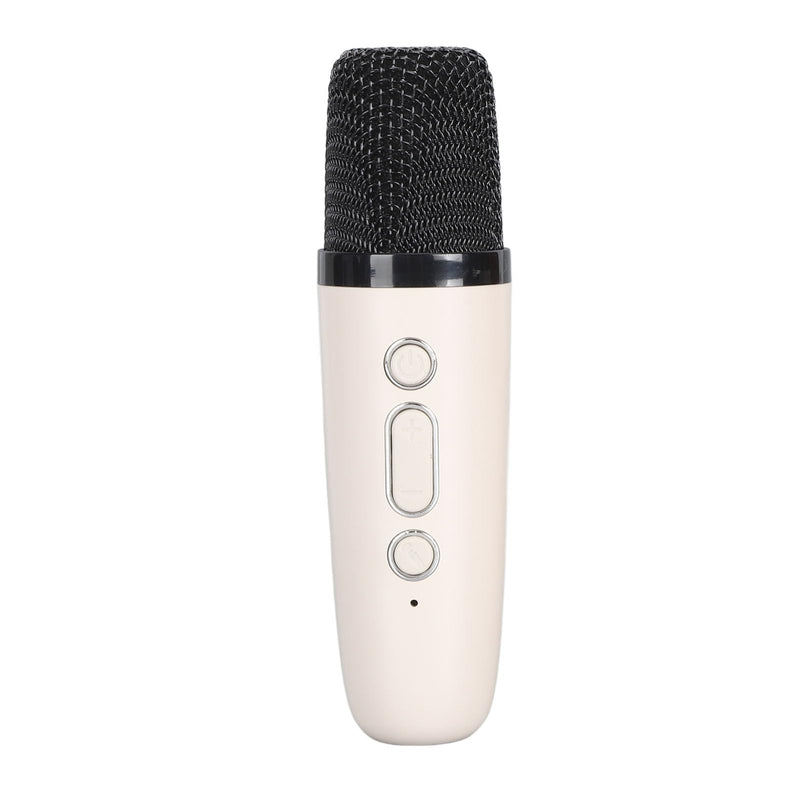 Portable Karaoke Machine for Kids Adults, Small Bluetooth Speaker with Microphone, with LED Dynamic Light, Birthday Gifts (White)