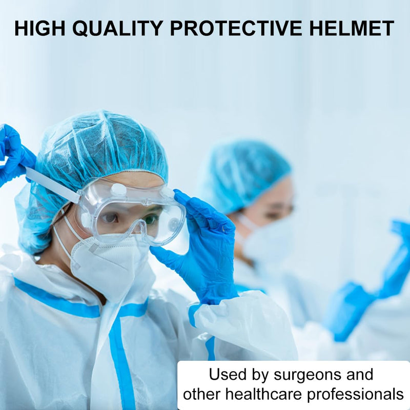 Pack of 20 Disposable Non-Woven Bouffant Caps, Anti-Dust Protection, Headwear, Headwear with Elastic Stretch Band for Medical Laboratories, Nurse, Tattoo, Hospital