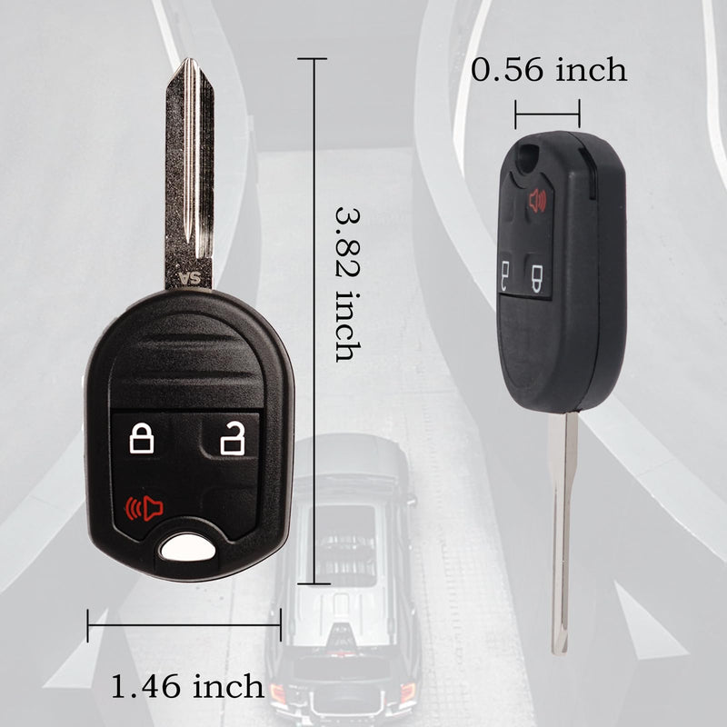 Key Fob Replacement Fits for CWTWB1U793 Ford F-150 2004-2014 F-250 F-350 2004-2016 F-450 Flex 2009-2017 Explorer 2001-2015 Escape Ranger 2001-2011 Fusion Econoline Mercury Keyless Entry Remote Control